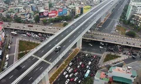 Hà Nội thông xe đường Vành đai 2 trên cao Vĩnh Tuy - Ngã Tư Sở