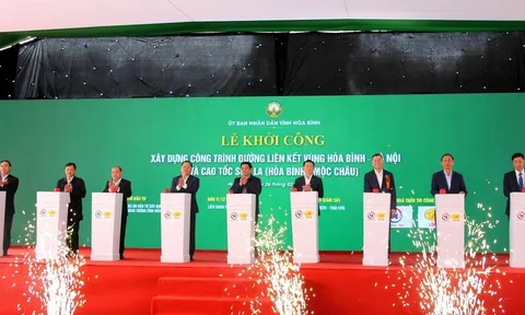 Khởi công đường liên kết vùng Hòa Bình - Hà Nội - Cao tốc Sơn La